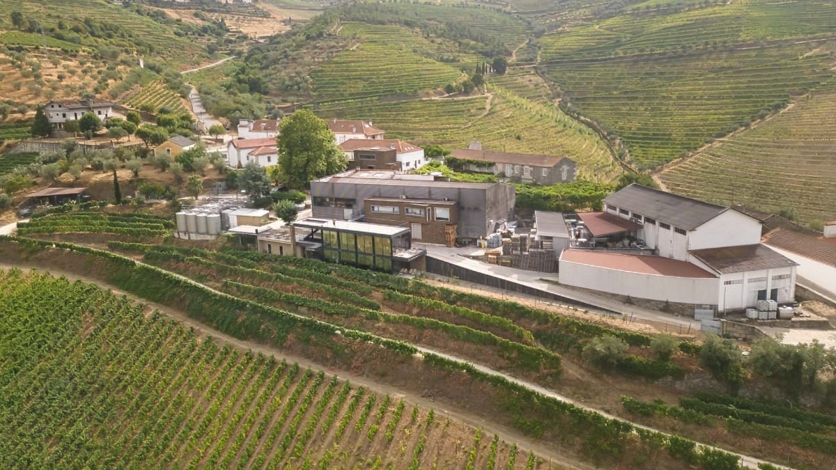 The estate of Quinta de Santa EufƩmia nestled in the Douro Valley vineyards