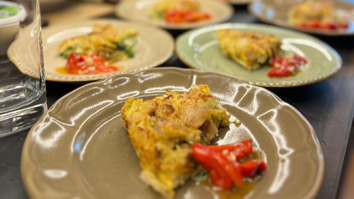 Farm-to-table main course featuring local codfish paired with Douro wines