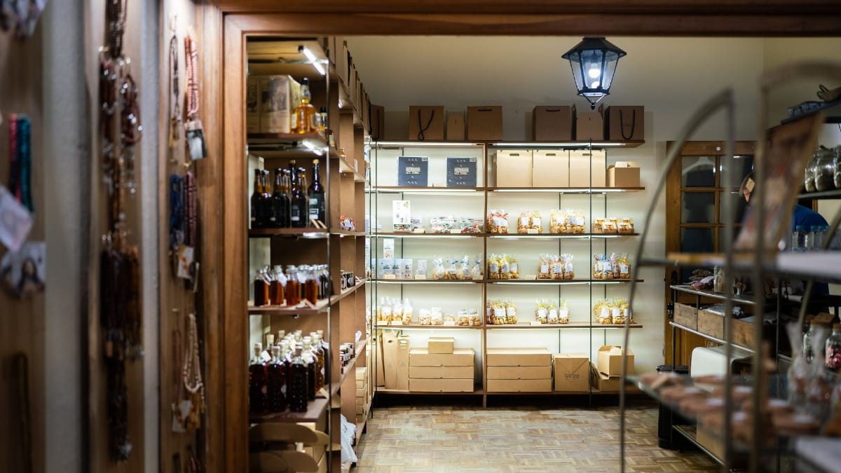 The Monastery shop in Porto, Portugal, featuring traditional, handcrafted, and artisanal products