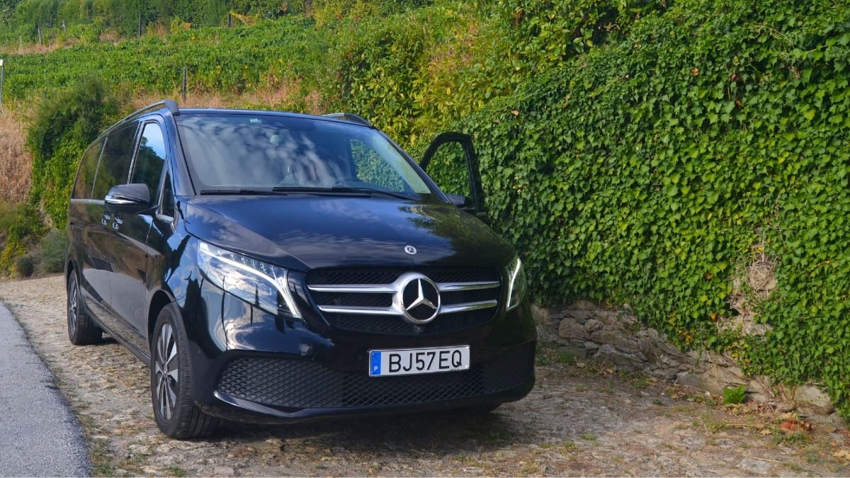 Mercedes van used for Douro Valley wine tours by Cooltour Oporto
