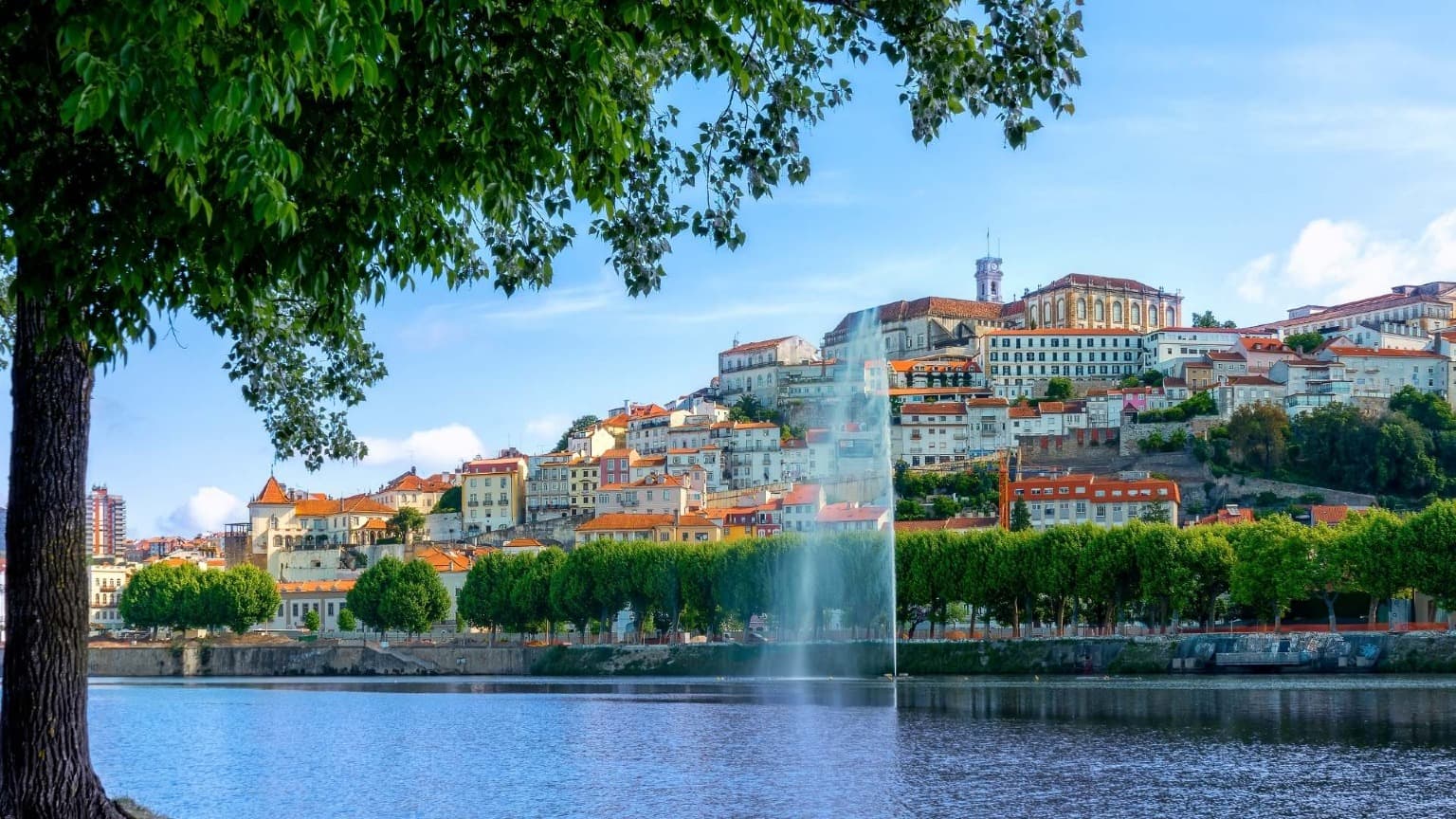JPeI central portugal coimbra skyline mondego riverr
