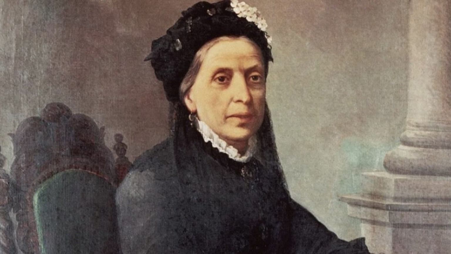 Dona Antónia Adelaide Ferreira portrait, 19th-century Portuguese wine entrepreneur known as Ferreirinha