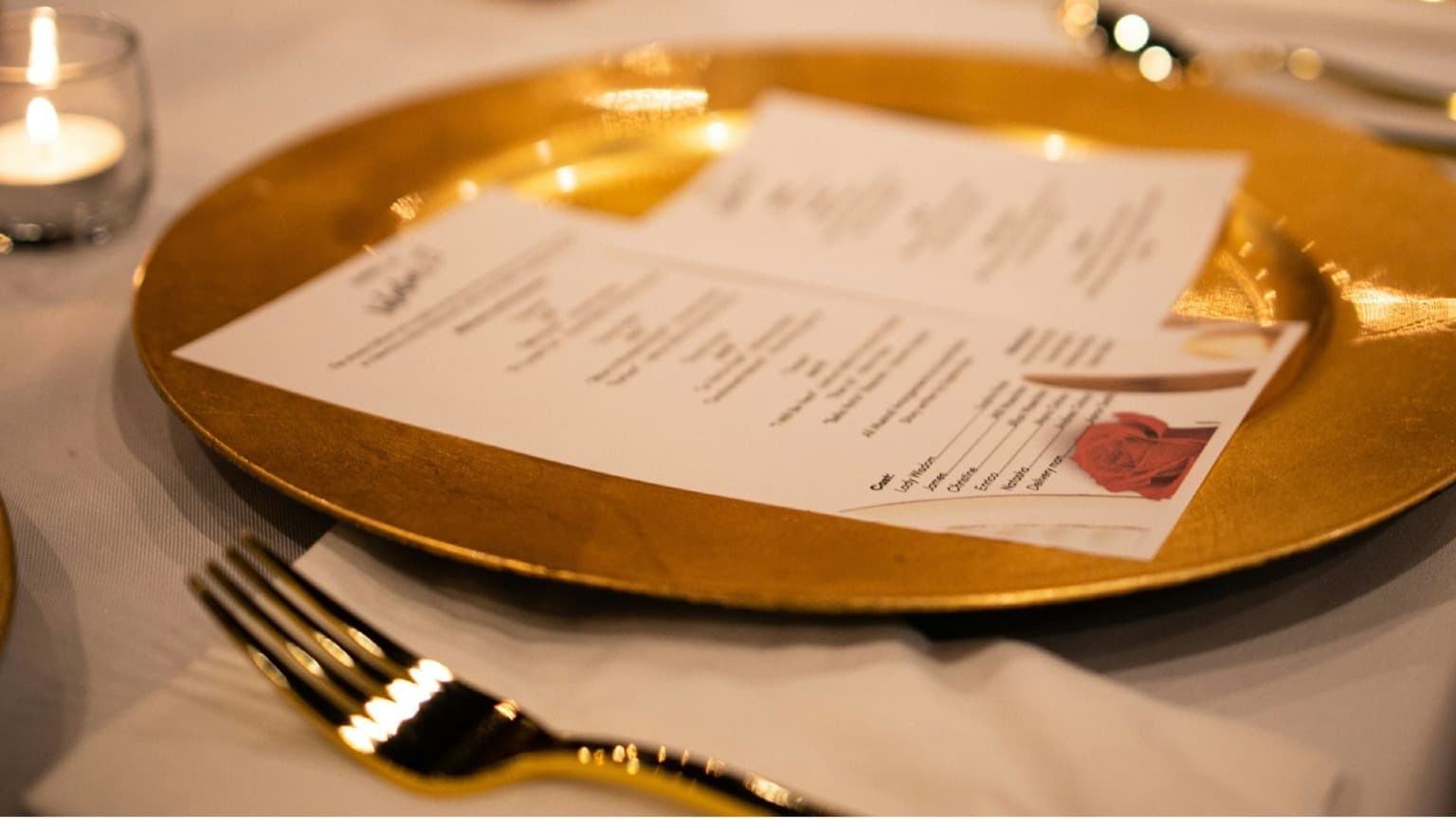 Imagen de una cena en San Valentín